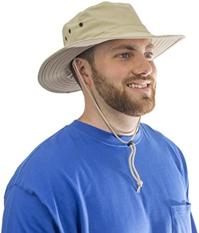 Chapéu da borda unissex de escudo de insetos para proteção contra insetos e insetos, tela algodão com tiras ajustáveis, tamanho único