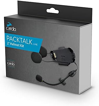 Cardo Ptb00101 - Packtalk Bold Motorcycle Bluetooth Communication System Headset - Black, Dual 2 Pack e -srak0033 Kit