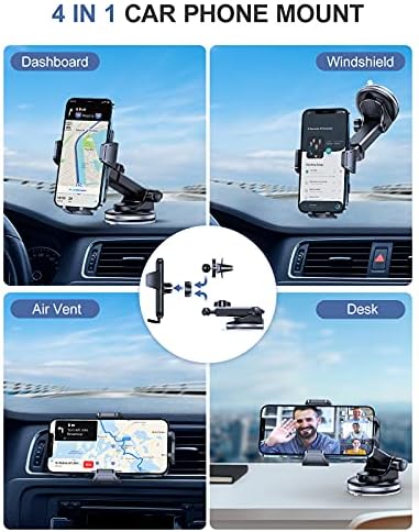 Montagem do suporte para telefone do carro XOOEC [Durável e Super Supercção] Montagem do telefone celular para painel de ar ventro de