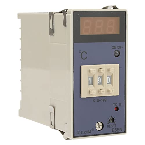 Walfront K Tipo de temperatura Controlador Display Digital Termostato do tipo K de duas posições, termostato