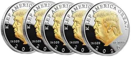 Pen Kit Mall - 5 PC Trump Moeda - Donald Trump 2020 Desafio Coin Keep America Grande Campanha de Reeleção Presidencial dos Estados