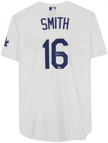 Will Smith Los Angeles Dodgers autografou Jersey Authentic White Nike - camisas MLB autografadas