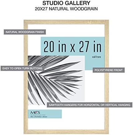 MCS Studio Gallery Frame, Natural Woodgrain, 20 x 27 pol.