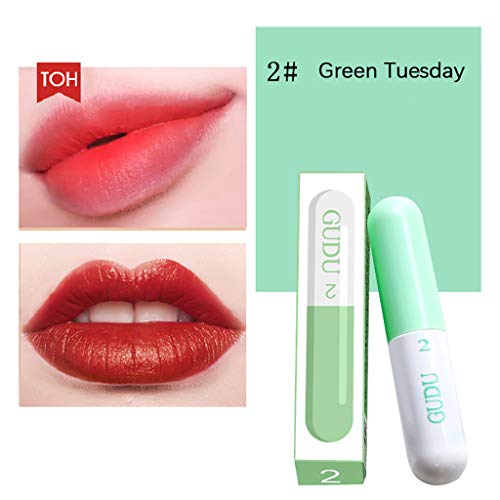 Mini Lip Red Makeup Glaze Week Week Glosle Capsule Lip Net Batom Batom Coreia Lip Stain