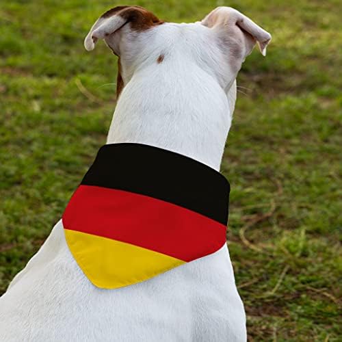Colar de bandana de bandeira alemã - colar de cachecol de bandeira - cão colorido bandana - xl