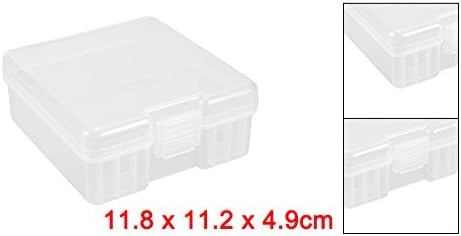 Uxcell Battery Storage Case de armazenamento Caixa de armazenamento Contêiner transparente 100 x AAA Capacidade da bateria
