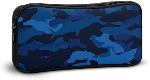 Case de lápis de tubarão militar de alta capacidade de papelaria bolsa de maquiagem Bolsa Yho Design para Escola de Escola