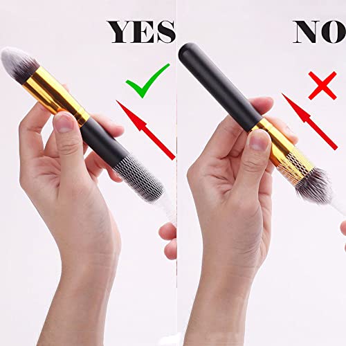 Bling Toman Makeup Brush Protector, 50 pacote de maquiagem reutilizável protetor de caneta de caneta Capas de malha expansível