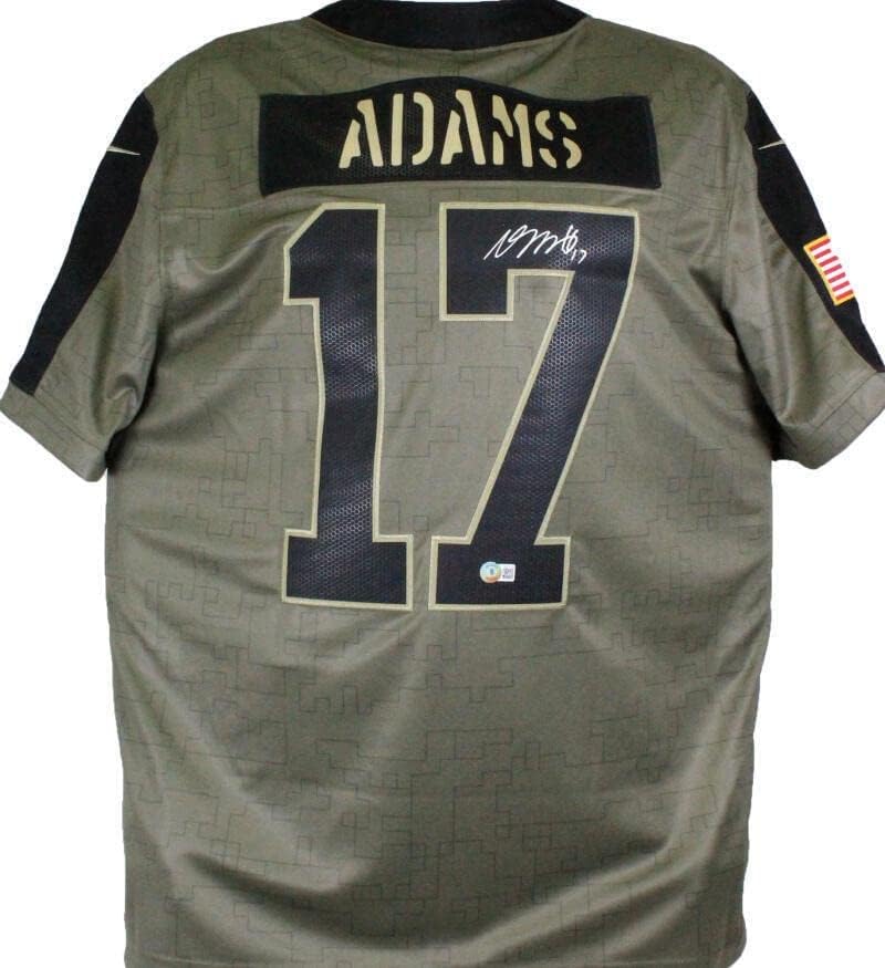 Davante Adams Packers assinou a Nike Salute para atender ao jogador limitado JSY -BAW Holo - camisas da NFL autografadas