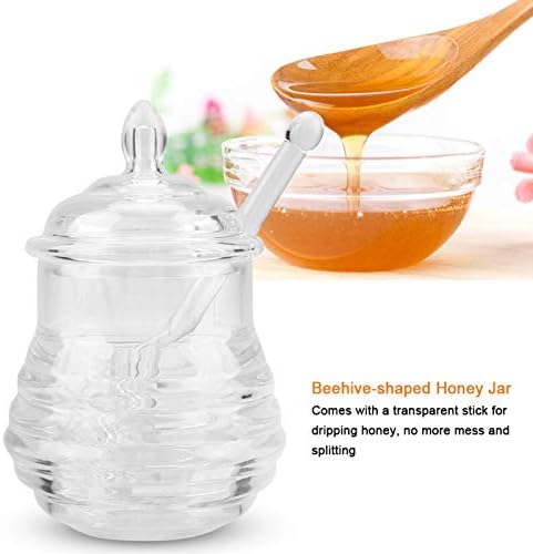 Jarra de mel, 245 ml de colméia transparente?