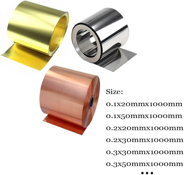 Peças da ferramenta eViki para máquina 1m 99,99% Folha de metal de cobre vermelho puro Placa de folha de metal em aço inoxidável
