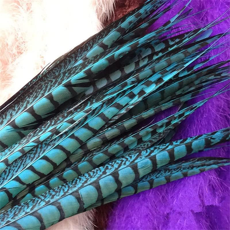 50pcs/lote colorido lady amherst pheasant caudas penas para artesanato longa com capa de decoração de casamento de carnaval natural 60-70cm 24-28 polegadas