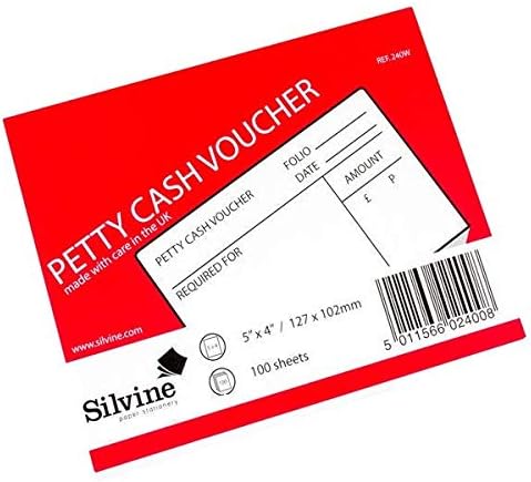 Silvine SV42400 5mm x 4 Petty Cash Pad - Branco