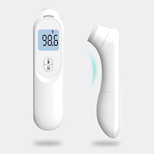 IIF Termômetro de testa para adultos e crianças termômetro infravermelho digital para bebês para termômetro de casa e sem toque em família para febriça Memória de alarme Função precisa Resultados e presentes C/F para o Natal