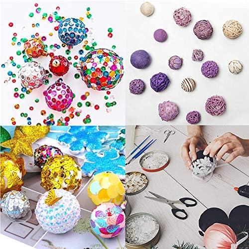 Bolas de espuma branca ， Bolas de artesanato de poliestireno Bolas de isopor de arte para artesanato de arte DIY,