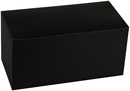Caixas de presente de papelão reciclado Ruspepa - 9 x 4,5 x 4,5 - caixa de favor decorativa com tampas para presentes, festa, casamento - 30 pacote - preto