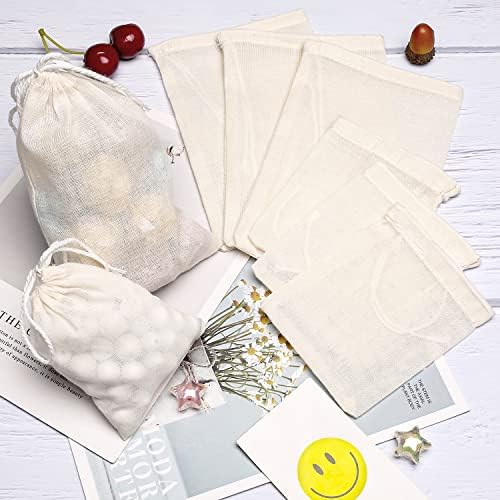 Bolsas de algodão Limko Bags de musselina Bolsa de saqueta para suprimentos em casa)