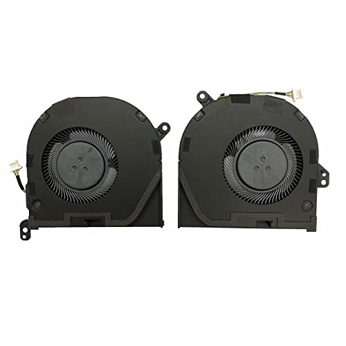 Substituição Landalanya Novo ventilador de resfriamento de CPU e GPU para Dell XPS 15 9500 9510 Precisão 5550 Laptop