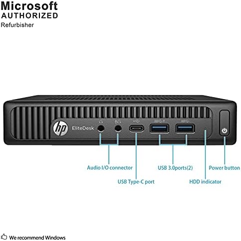 HP ELITEDESK 800 G2 MINI Business Desktop PC Intel Intel Quad-core i5-6500t até 3,1g, 8g DDR4.240G SSD, VGA, DP Port, Windows 10 Professional 64 bit-multi-language-inglêmea/espanhol