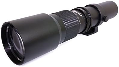 Opteka de alta definição de 500 mm / 1000mm f / 8 lente telefoto predefinido para câmeras Nikon Digital & Film SLR