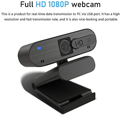 2021 webcam atualizada com microfone duplo, 1080p FHD Pro Streaming Câmera de vídeo USB, plug and play, capa de privacidade, para o computador de janela mac, para aula on -line, conferência, jogo