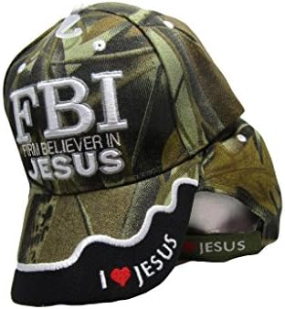 Aes FBI Firm Believer em Jesus Cristo Christian Camo Camuflagem Bordada Cap Hat