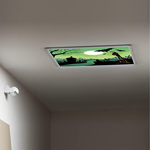 Tampas de luz fluorescentes para o teto dos painéis de difusor de luz-halloween-fluorescentes tampas de luz para sala