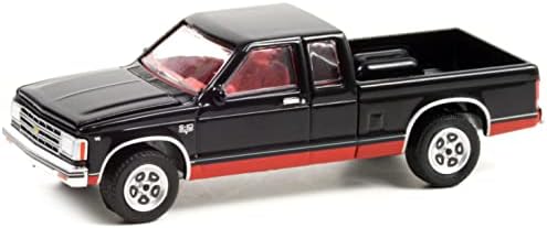 1983 CHEVY S-10 MAXI-CAB Caminhão Black Vintage Anúncio Vintage Cars 5 1/64 Modelo Diecast Model By Greenlight 39080 E