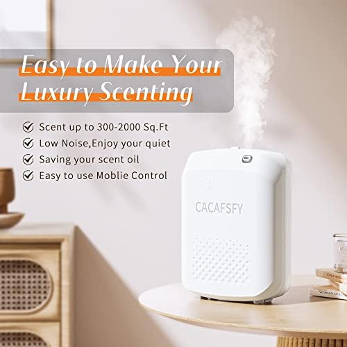 CACAFSFY Scent Air Machine 400ml Difusores sem água para óleos essenciais Difusor Grande espaço para coleta de hotéis em casa