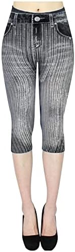 Oamdndea Ladies Capri Leggings Joggers Jeggings High Rise Troushers For Women Butt Leventing Calças confortáveis ​​leggings