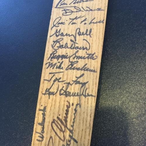 Lindo 1968 Boston Red Sox Team assinado Game usado Bat Carl Yastrzemski PSA DNA - MLB Autographed Game Usado Bats
