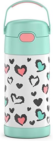 Thermos FuntainTer 12 onças de aço inoxidável garrafa infantil, pastéis