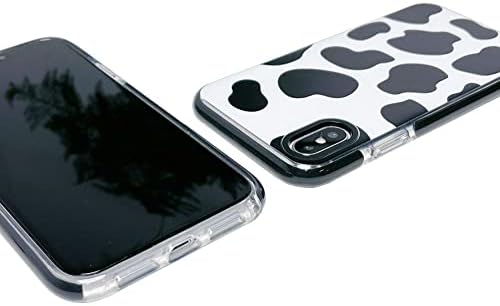 CEOKOK Compatível para iPhone XS max Case Padrão de impressão de vaca