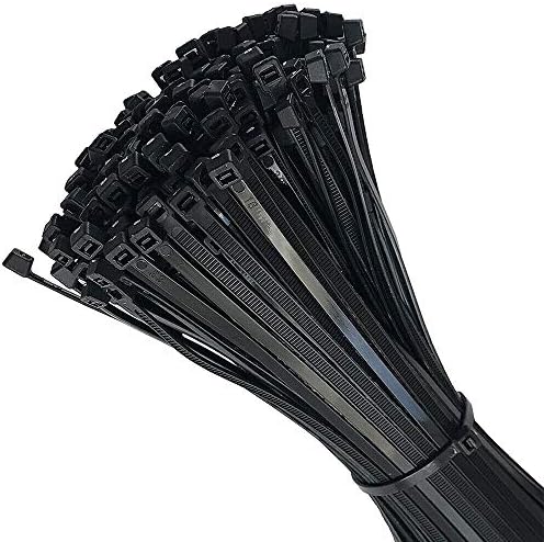 100 PCs Pesados ​​de 8-18 Nylon Industrial Black Cable Wire Bely