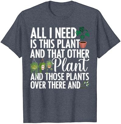 Arte de plantas engraçadas para homens homens de jardinagem de plantas de jardinagem camiseta de jardineiro