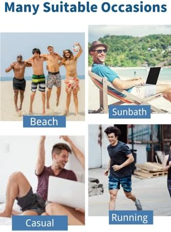 Shorts de tábua masculina de skays, shorts de praia leve rápida seca com bolsos, shorts casuais masculinos, shorts de verão para homens