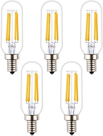 Opalray T8 Mini Tubo LED bulbo, 4W diminuído, 400lm 40W Equivalente incandescente, Base de lâmpada Candelabra E12, iluminação