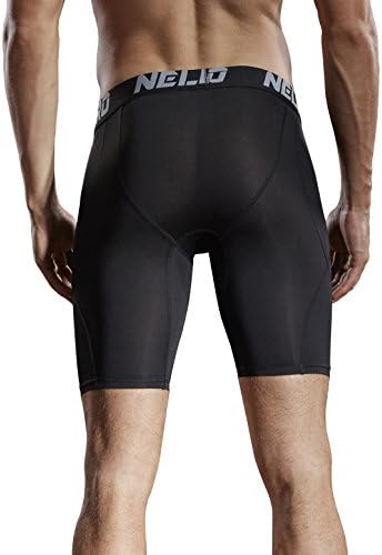 Pacote de shorts de compressão masculina de neleus de 3