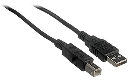Brendaz USB Printer Cable Compatível com HP LaserJet Pro M15W, Laserjet Pro M404N, Laserjet Pro M29W, LaserJet Pro M227FDW Impressora a laser, USB 2.0 Tipo A Macho a B Printer Macho