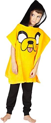 Aventure Time Boys 'Jake the Dog Hooded Poncho