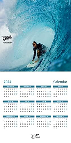 SO&A Publishing Pro Surf 2023 Calendário, Surfing Board Sports, White
