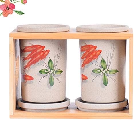 Hemoton coloca talheres utensílios de cerâmica Pen xícara de mesa de mesa de mesa de recipiente de recipiente de recipientes para armazenamento de cozinha de cozinha para material de cozinha material de escritório pratos de cerâmica pratos de cerâmica