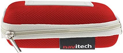 Navitech Red Water resistente a capa dura compatível com o Garmin Fenix ​​5x