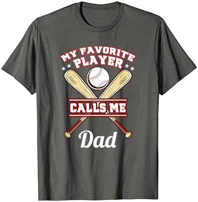 Meu jogador favorito me chama de camiseta de beisebol do pai