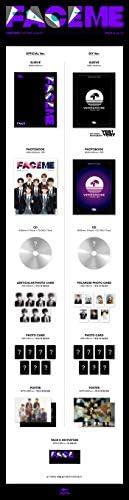 Verivery 'Face Me' 3rd mini álbum Random versão CD+92p Photobook+1p PhotoCard+1p Versão Card+1p Invitaion+Mensagem Conjunto de