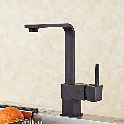 Óleo esfregado de bronze com alça única de cozinha de cozinha pia de banheiro torneira torneira torneira de torneira