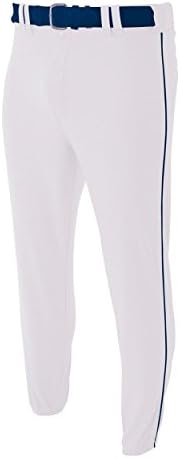 Calça de beisebol/softball pro estilo folgado com tubulação colorida lateral