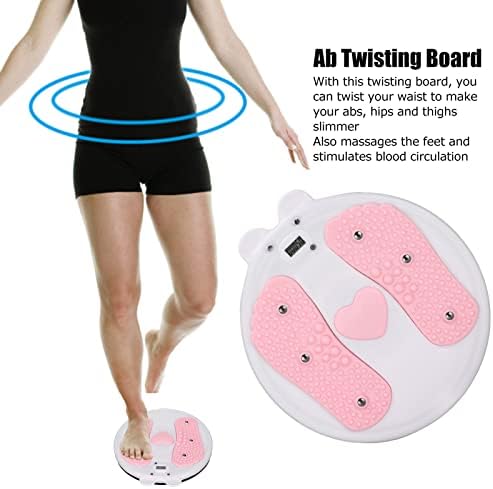 AB Twister Board Para exercício, Disco de torção eletrônica com função de contagem, AB Rotativo de acupressão da placa nós para fitness Exercício Matalha do corpo