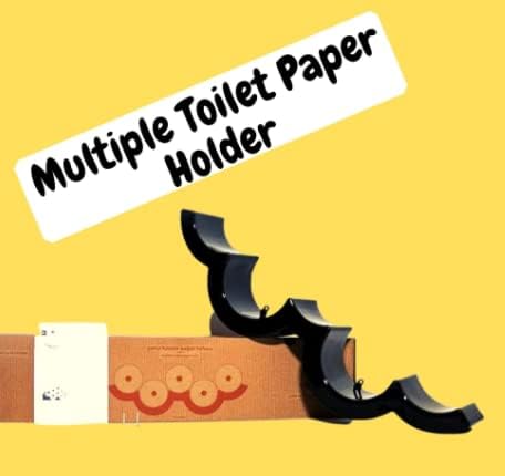 Suporte de papel higiênico para montagem na parede acessório WC Paper Solo Solo Storege Designer Plástico