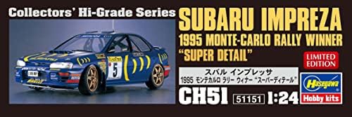 Hasegawa - 1:24 Subaru Impreza 1995 MOTE -CARLO Rally Winner - Super detalhe